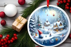 Melting Winter Scene with Gnome Sublimation PNG Product Image 2