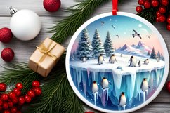 3D Looking Winter Watercolor Colorfull Sublimation PNG Product Image 2