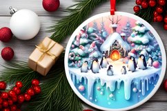 3D Looking Winter Watercolor Colorfull Sublimation PNG Product Image 2
