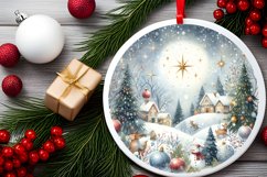 Winter Scene with Sparkling Seasons Sublimation PNG Product Image 2