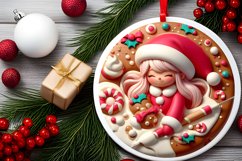 Santa's Girl Sublimation PNG Product Image 2