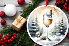 Champaigne Winter Scene Sublimation PNG Product Image 1