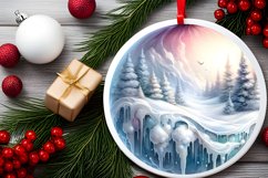 Pastel Winter Scene Sublimation PNG Product Image 2