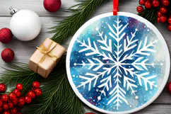 Round Christmass Ornament Sublimation|Clipart Product Image 2