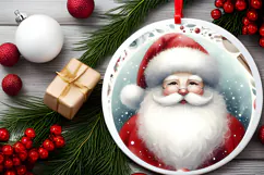 Round Christmass Ornament Sublimation|Clipart Product Image 2
