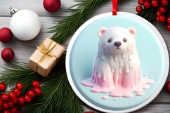 Polar Bear 3D Martzipan Sublimation PNG Product Image 2
