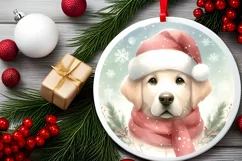 Dog Pastel Ornament Sublimation PNG Product Image 2