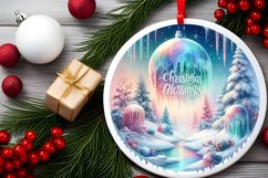 3D Winter Scene with Flowers PNG Product Image 2