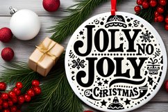 3D Winter Scene with Blessed Holidays Jolly Joy Ornament Product Image 2