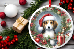 Round Christmass Ornament Sublimation|Clipart Product Image 2