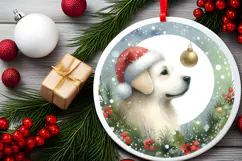 Round Christmass Ornament Sublimation|Clipart Product Image 2