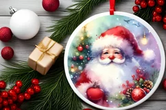 Santa Digital Painting Sublimation PNG Product Image 1