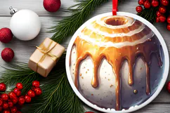 Round Christmass Ornament Sublimation|Clipart Product Image 2
