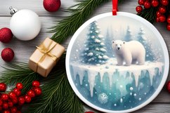 Pastell Christmas Ornament Polar Bear Product Image 2
