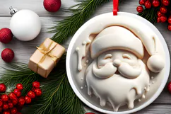Round Christmass Ornament Sublimation|Clipart Product Image 2