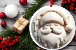 Santa Ornament Sublimation PNG Product Image 2