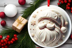 Round Christmass Ornament Sublimation|Clipart Product Image 2