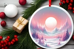 Detailed Christmas Candy Scene Sublimation PNG Product Image 2