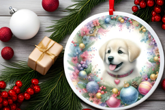 Round Christmass Ornament Sublimation|Clipart Product Image 2