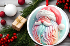 Round Christmass Ornament Sublimation|Clipart Product Image 2