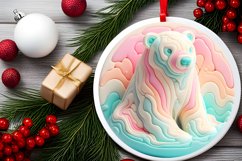 Melting Christmas Bear Sublimation Clipart Product Image 2