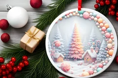 Pastel Molten Candy Christmas Sublimation Clipart Product Image 2