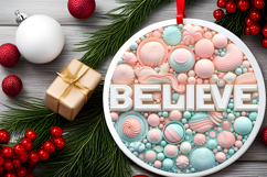 Round Christmass Ornament Sublimation|Clipart Product Image 2