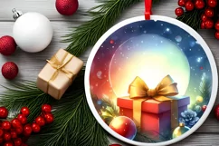 Colorful Gift Christmas Sublimation Clipart Product Image 2