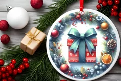 Colorful Gift Christmas Sublimation Clipart Product Image 1