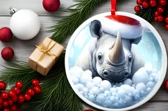 Winter Santa Portrait Sublimation PNG Product Image 2