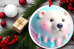 3D Polar Bear Sublimation PNG Product Image 2