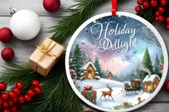 Holiday Delight Christmas Ornament PNG Product Image 2