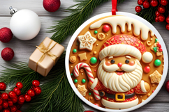 Round Christmass Ornament Sublimation|Clipart Product Image 2