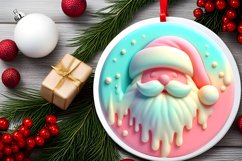 Pastell 3D Santa Christmas PNG Product Image 2