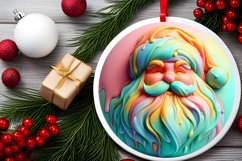 Pastell 3D Santa Christmas PNG Product Image 2