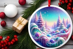 Pastell 3D Winter Scenee PNG Product Image 2