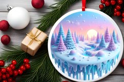 Pastell 3D Winter Scenee PNG Product Image 1