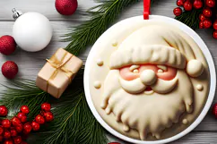 Round Christmass Ornament Sublimation|Clipart Product Image 2