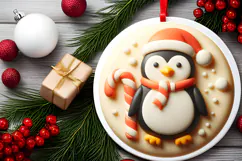 Round Christmass Ornament Sublimation|Clipart Product Image 2