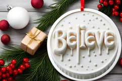 Round Christmass Ornament Sublimation|Clipart Product Image 2