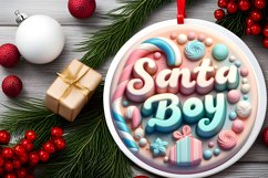 Santa's Boy 3D Sublimation PNG Product Image 2
