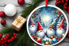Colorful Winter Gnomes Sublimation PNG Product Image 2