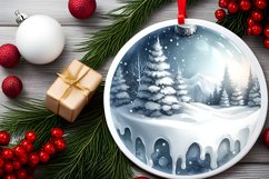 Winter Tour Eifel Scene Sublimation PNG Product Image 2