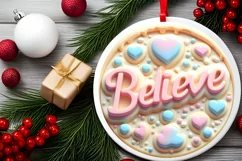 Believe 3D Sublimation PNG Product Image 2