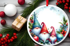 Round Christmass Ornament Sublimation|Clipart Product Image 2