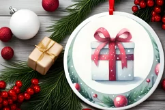 Gift Christmas Ornament Sublimation PNG Product Image 2