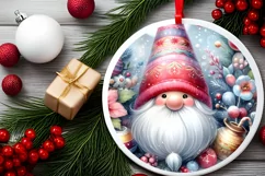 Gnome Colorful Pastel Watercolor Image Sublimation PNG Product Image 2