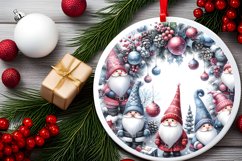 Winter Gnomes Round Ornament Product Image 2