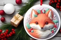 Christmas Fairy Ornament Sublimation PNG Product Image 2
