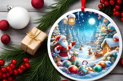 Melting Winter Scene with Santa Sublimation PNG Product Image 2